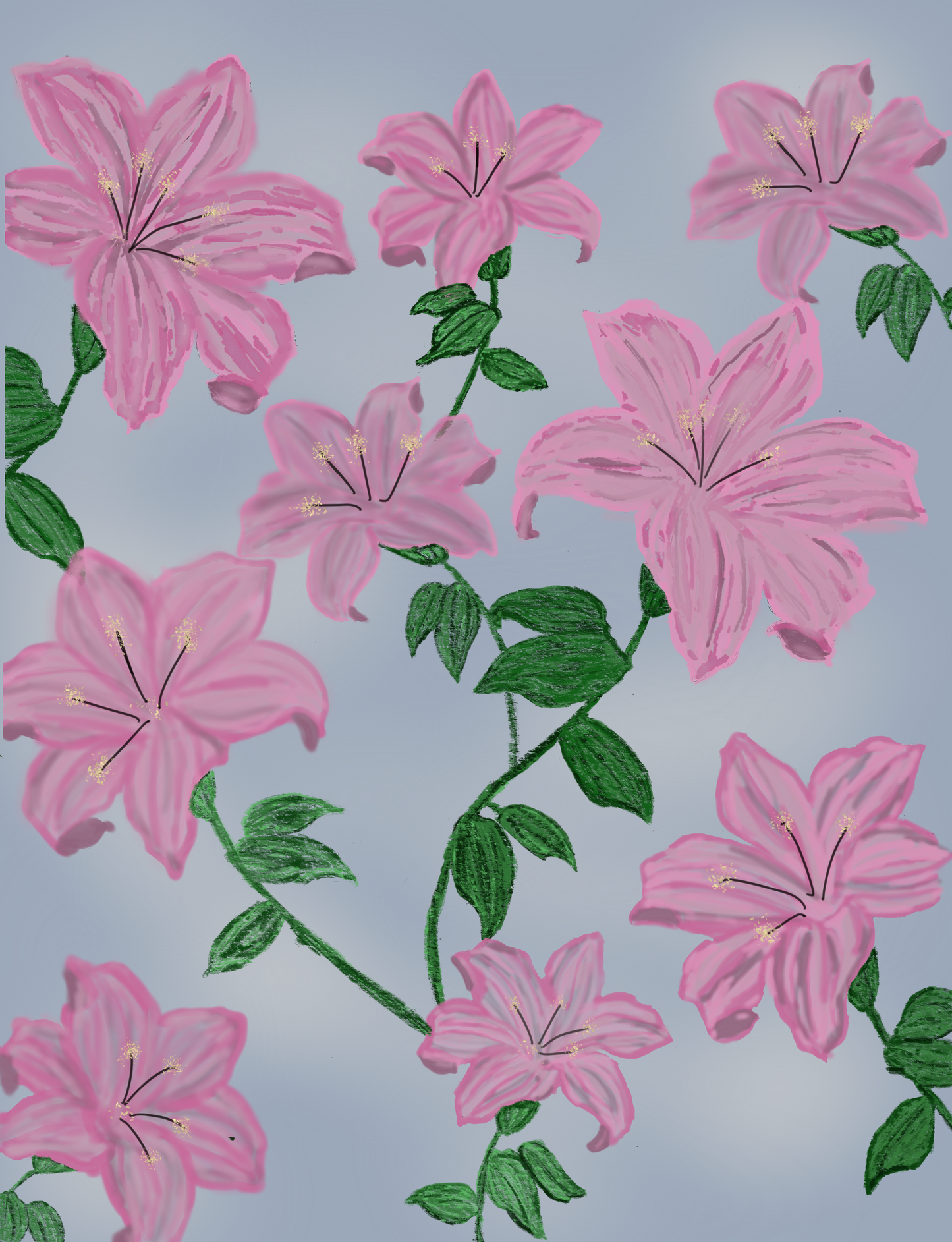 Pink Lilies